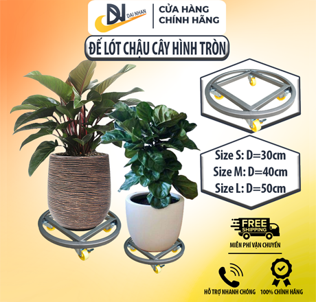ĐẾ LÓT CHẬU CÂY HÌNH TRÒN D40
